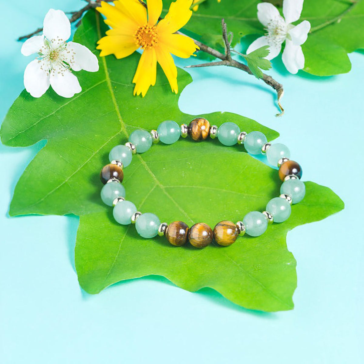 Handmade Bracelet Natural Green Aventurine